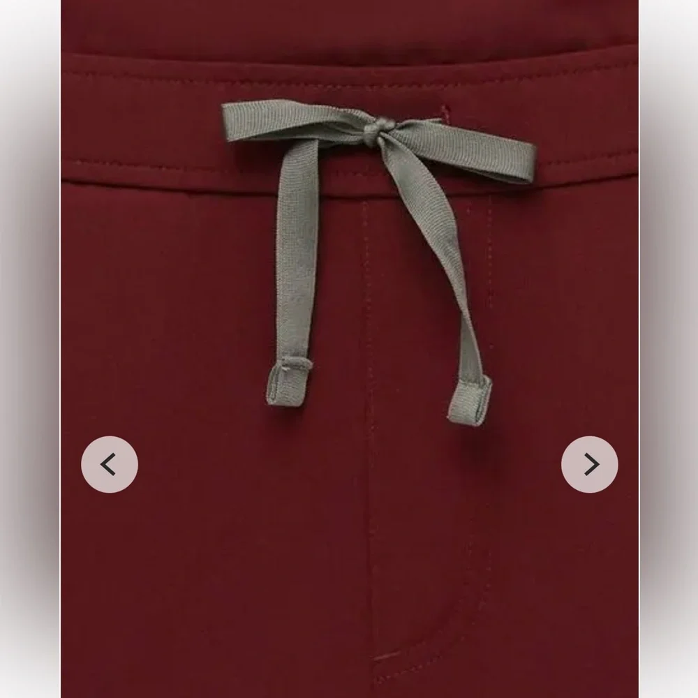 FIGS Tansen Jogger Scrub Pants Burgundy Men’s Size Small